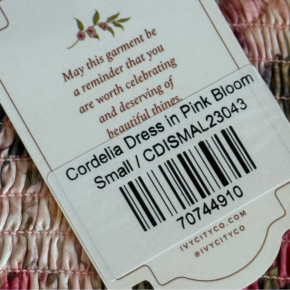 Ivy City Cordelia Dress in Pink Bloom Size Small - Picture 6 of 6